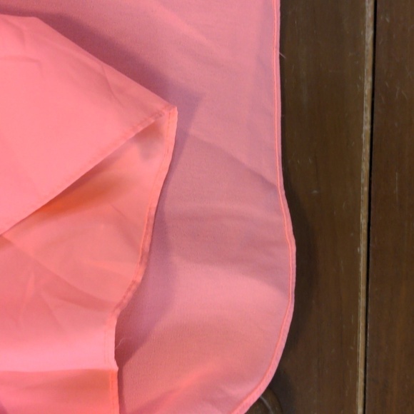 APT. 9 HOT CORAL Barbie RUFFLE ONE SHOULDER MIDI DRESS Sz Large - Picture 16 of 16